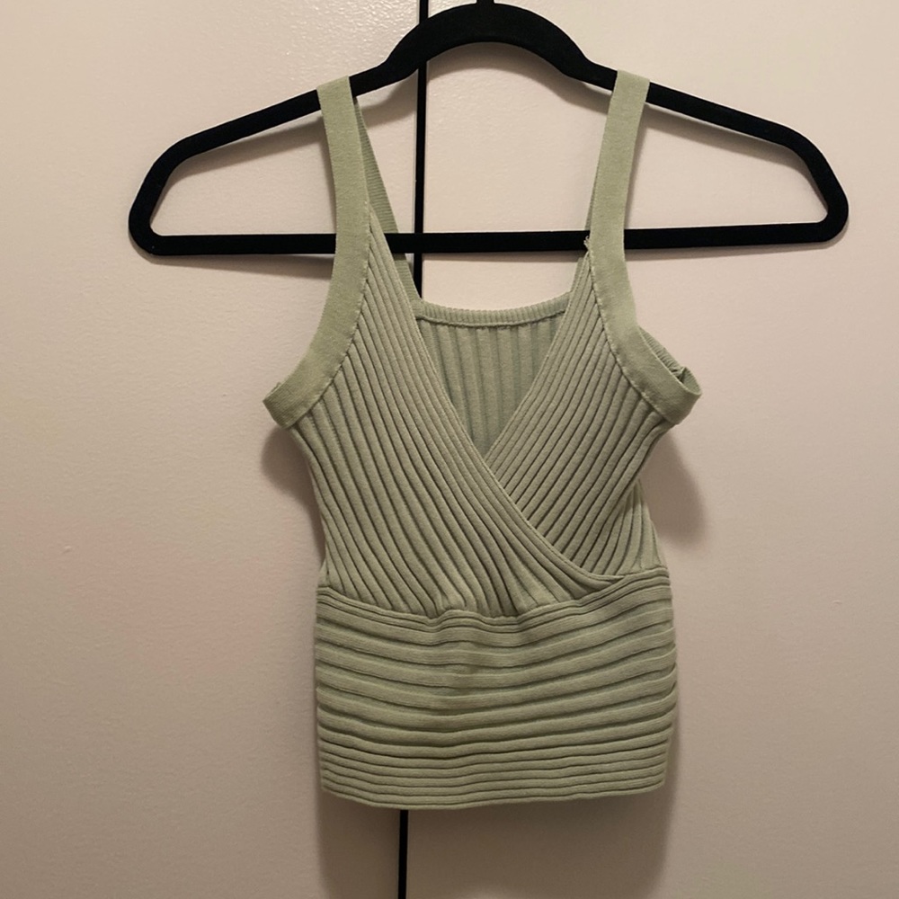 Light green crop top